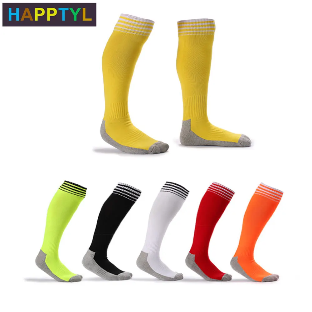 HAPPTYL/плотные детские футбольные носки для мальчиков и девочек спортивная