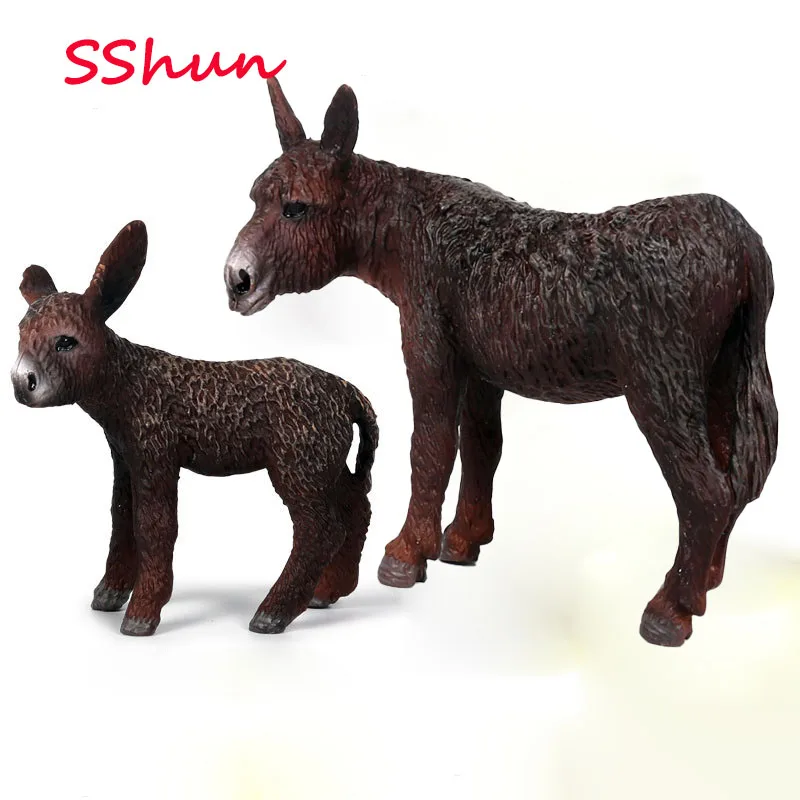 

Children solid simulation wild animal world donkey model donkey domestic animal poultry farm donkey toy decoration