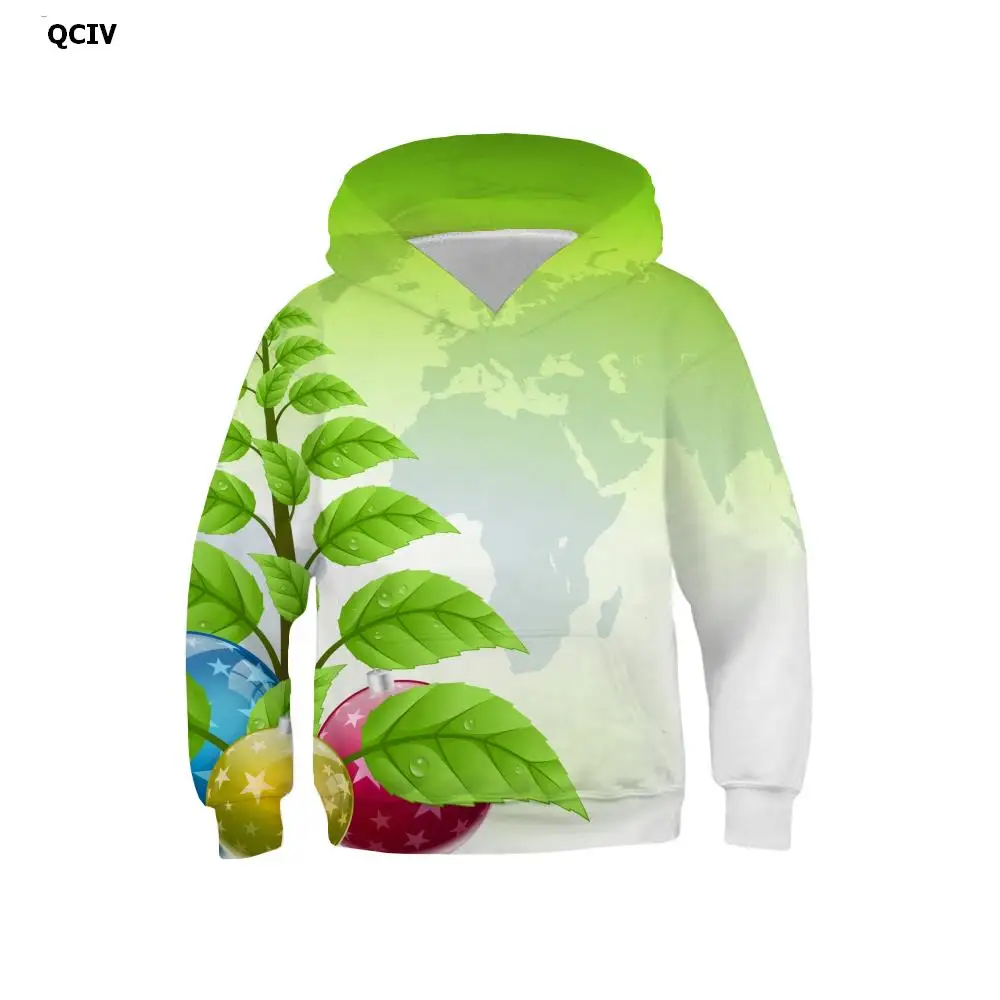 

QCIV 3d Hoodies Christmas Sweatshirts boy Christmas Tree Hoodie Print Map 3d Printed Novel Hoody Anime Long Sleeve Funny Autumn