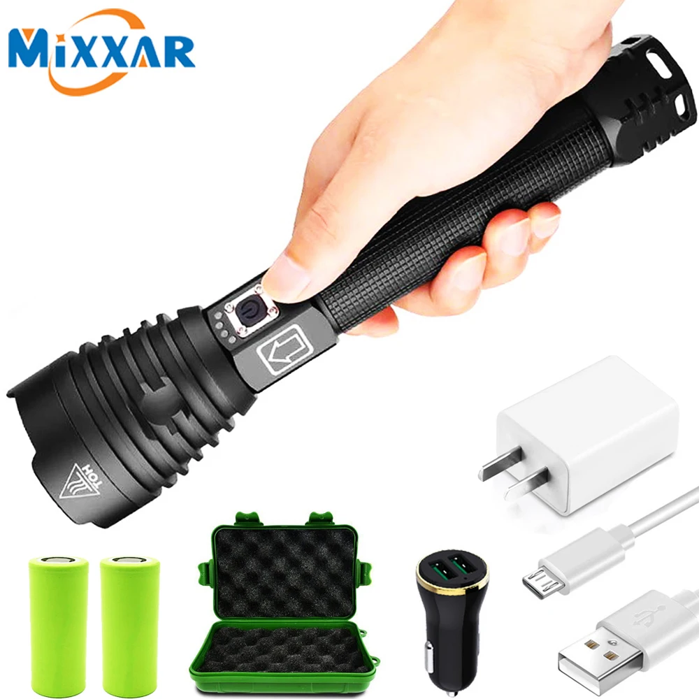 ZK20 XHP90/XPH70/XPH50 светодиодный вспышка светильник фонарь USB Перезаряжаемые Мощность