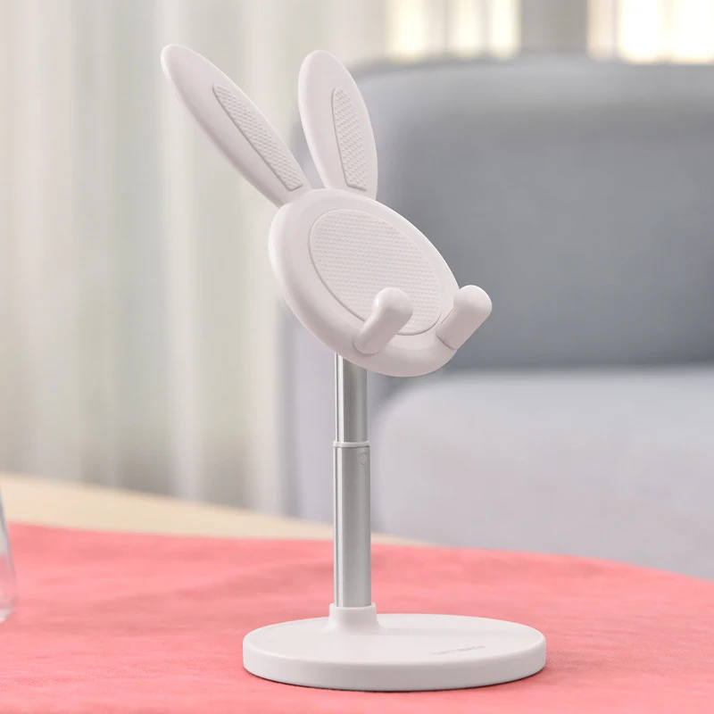 

Rabbit Phone Holder Metal Desk Stand for Cell Phones IPad Tablet Girl Gifts Woman Stable Cute Mobile Phone Support