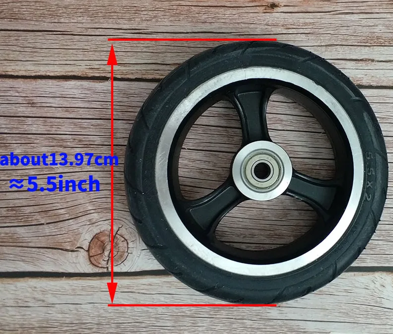 1 Piece Wheel Дешевые 5,5 дюймов электрический самокат колесо, искусственная кожа скутер шина для инвалидной коляски заднее колесо от производителя, высокое качество, колес скутера - Цвет: 1 Piece Wheel