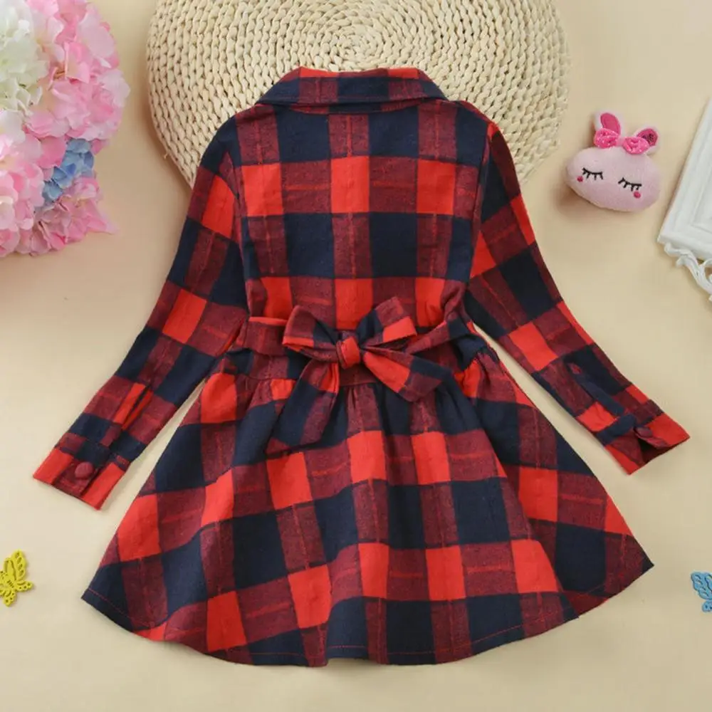 3-13Y Girls Dresses Kids Autumn Plaid Dress for Toddler Baby Winter Velvet Children Outfits Princess Party | Детская одежда и