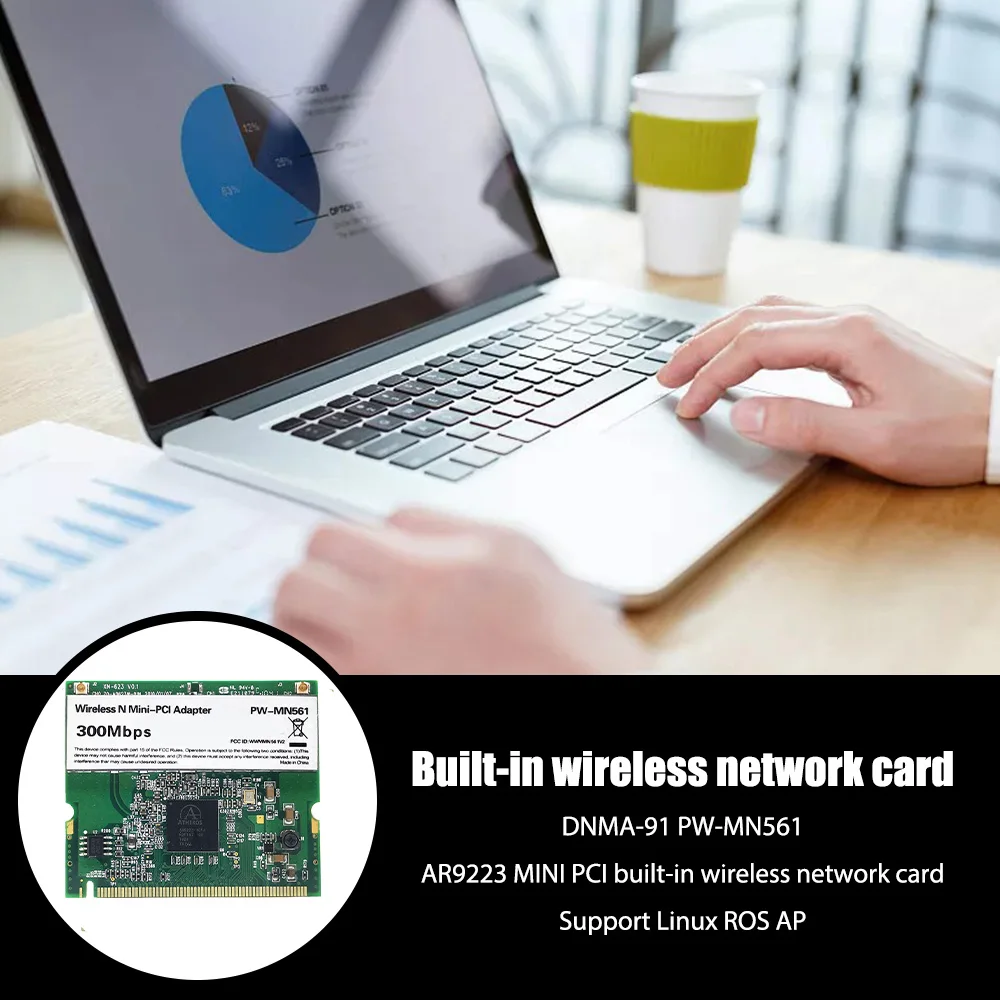 

DNMA-91 PW-MN561 AR9223 300Mbps Mini PCI Wireless N WiFi Adapter WiFi Card Wlan Card Support Linux ROS