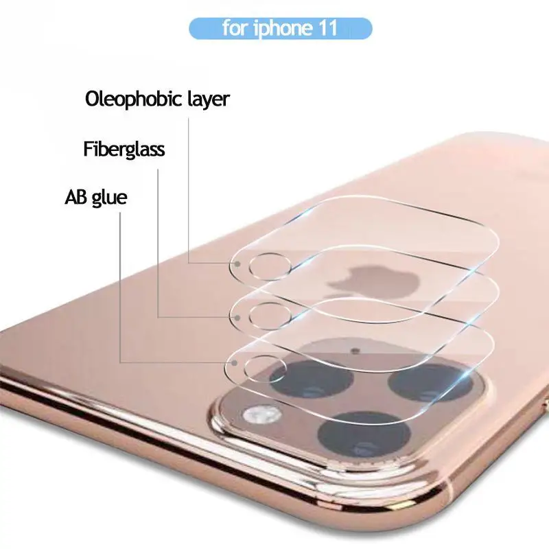 2 шт закаленное стекло на iPhone XS XR X 11 Pro Max стеклянный объектив камеры протектор