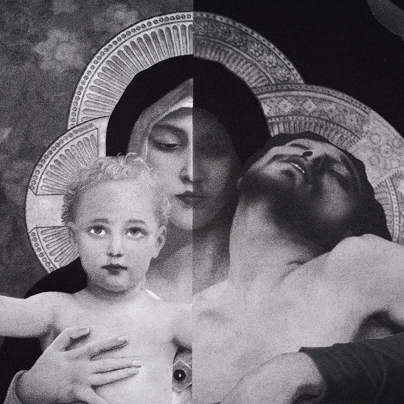 

High Novelty 2021 Men Virgin Mary Jesus T Shirts T-Shirt Hip Hop Skateboard Street Parkour Cotton T-Shirts Tee Top kenye #N262