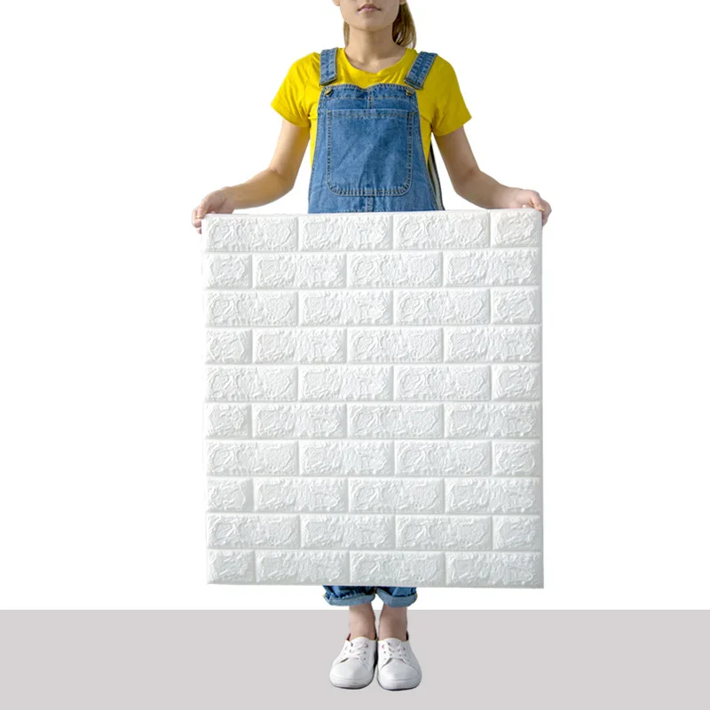 Самоклеящиеся обои настенная 3D панель с имитацией кирпича наклейки для гостиной