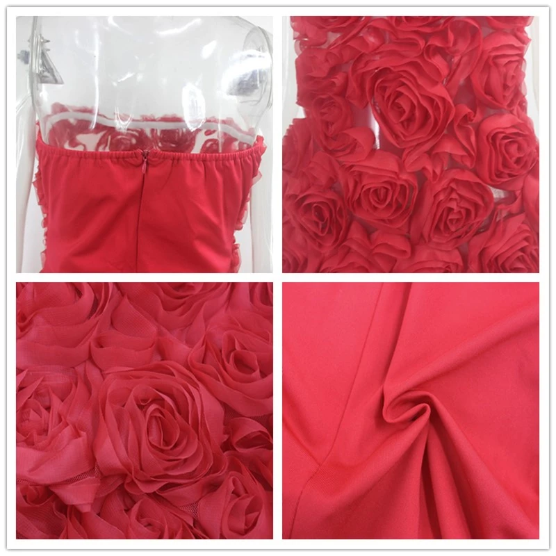 Fuedage красное платье на День святого Валентина женское без рукавов бретелек с