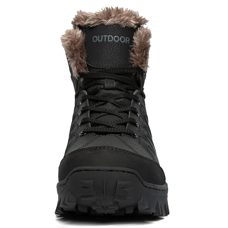 Мужские ботинки Зимняя мужская обувь ботильоны мужские зимние с круглым носком