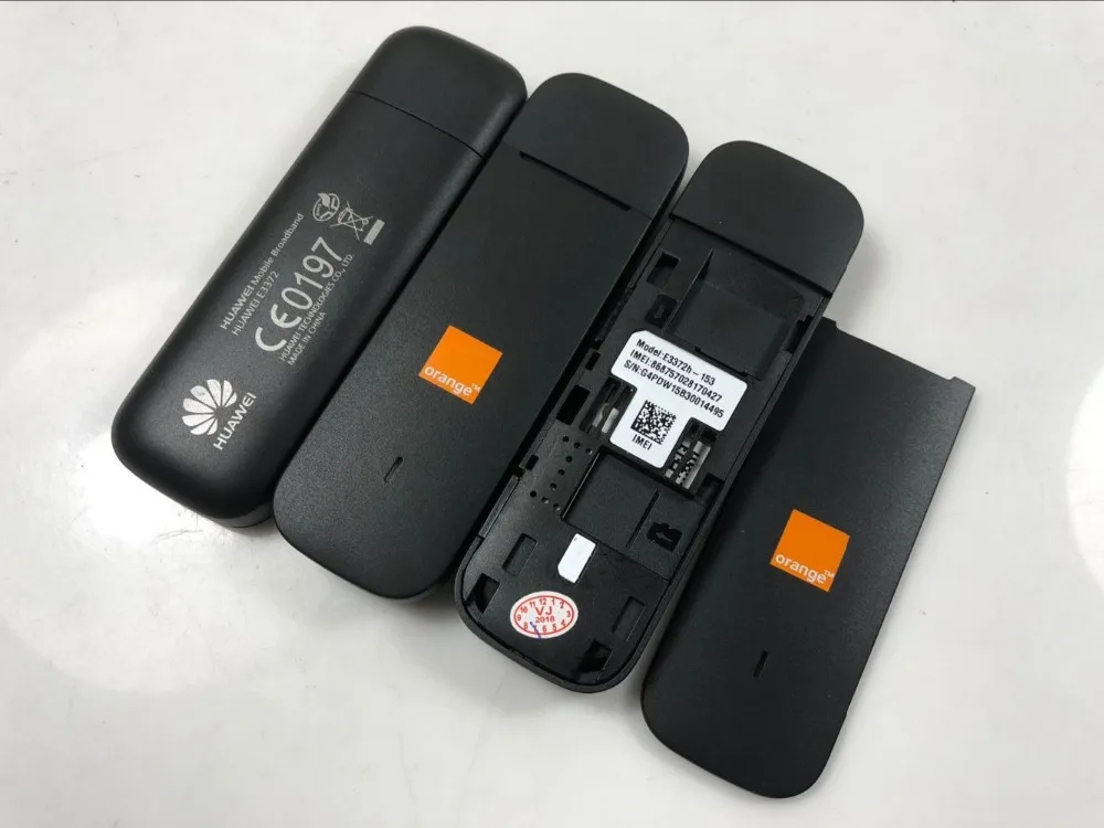 Разблокированный Huawei E3372 e3372h 607 150 Мбит/с USB ключ LTE 4G модем hilink Бесплатная 2 шт.