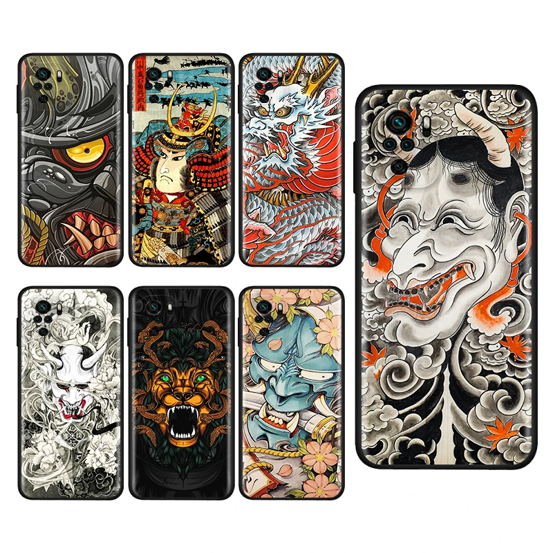 

Japan Samurai Swordsman For Xiaomi Redmi Note 5A 5 6 7 8T 8 9T 9S 9 10 10S 11 Prime Pro Max Plus Capa Black Phone Case