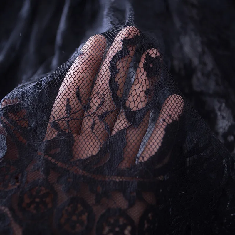 Женская летняя элегантная Сексуальная кружевная юбка однотонная Повседневная