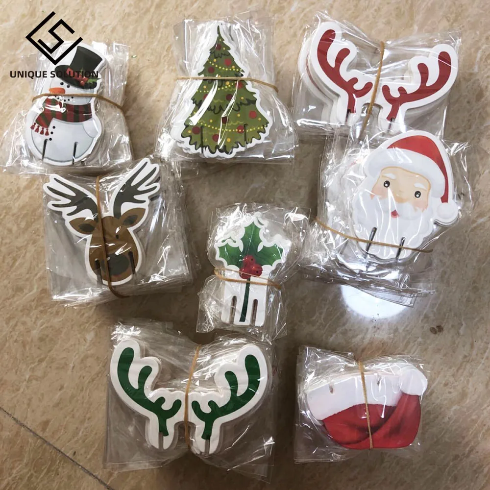 

New Christmas Decorations Hats 70pcs/lot Champagne Glass Decor Party Home Party Ornament Table Decorations Home Party