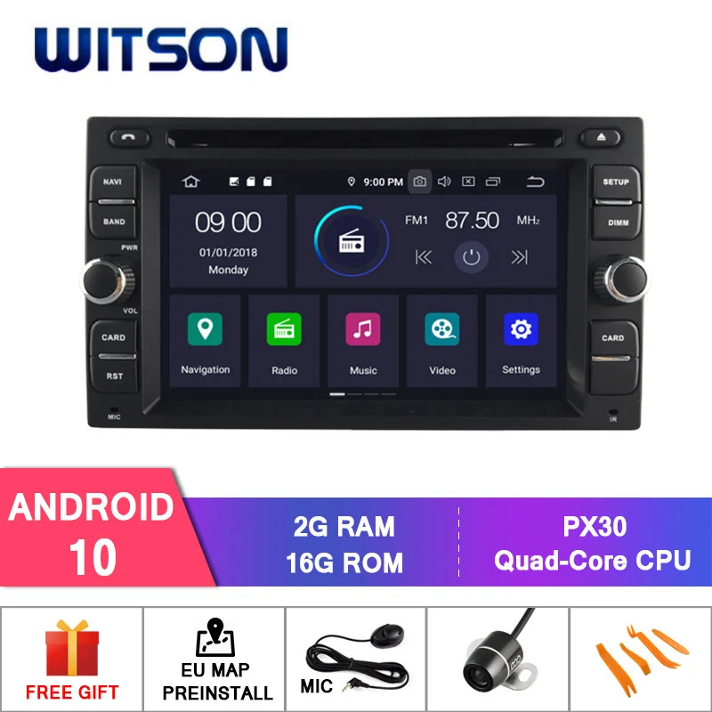 WITSON Android 10 0 4 ГБ ОЗУ + 64 Гб флэш 8 Восьмиядерный автомобильный DVD плеер для NISSAN NAVARA