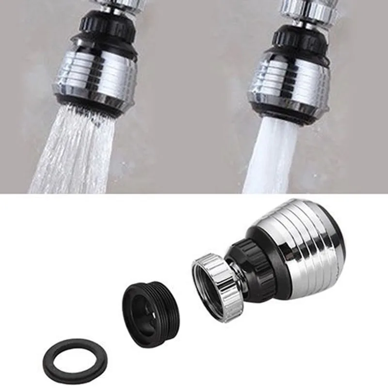 

360 Degree Rotation Adjustable Water Faucet Bubbler Kitchen And Bathroom Equipment Metal Nozzle Tap Connector Saving The Water