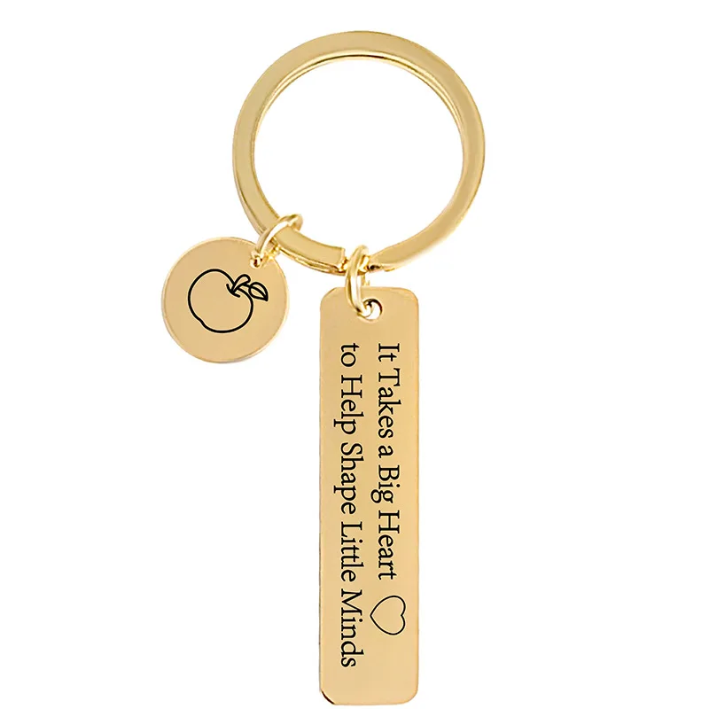 

Metal Keychain School Teacher Gift It Takes A Big Heart To Help Shape Little Minds Thank You Teachers Christmas Graduation Gift