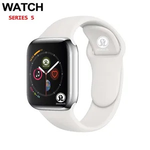 50off men women bluetooth smart watch series 6 smartwatch for apple ios iphone xiaomi android smart phone red button free global shipping