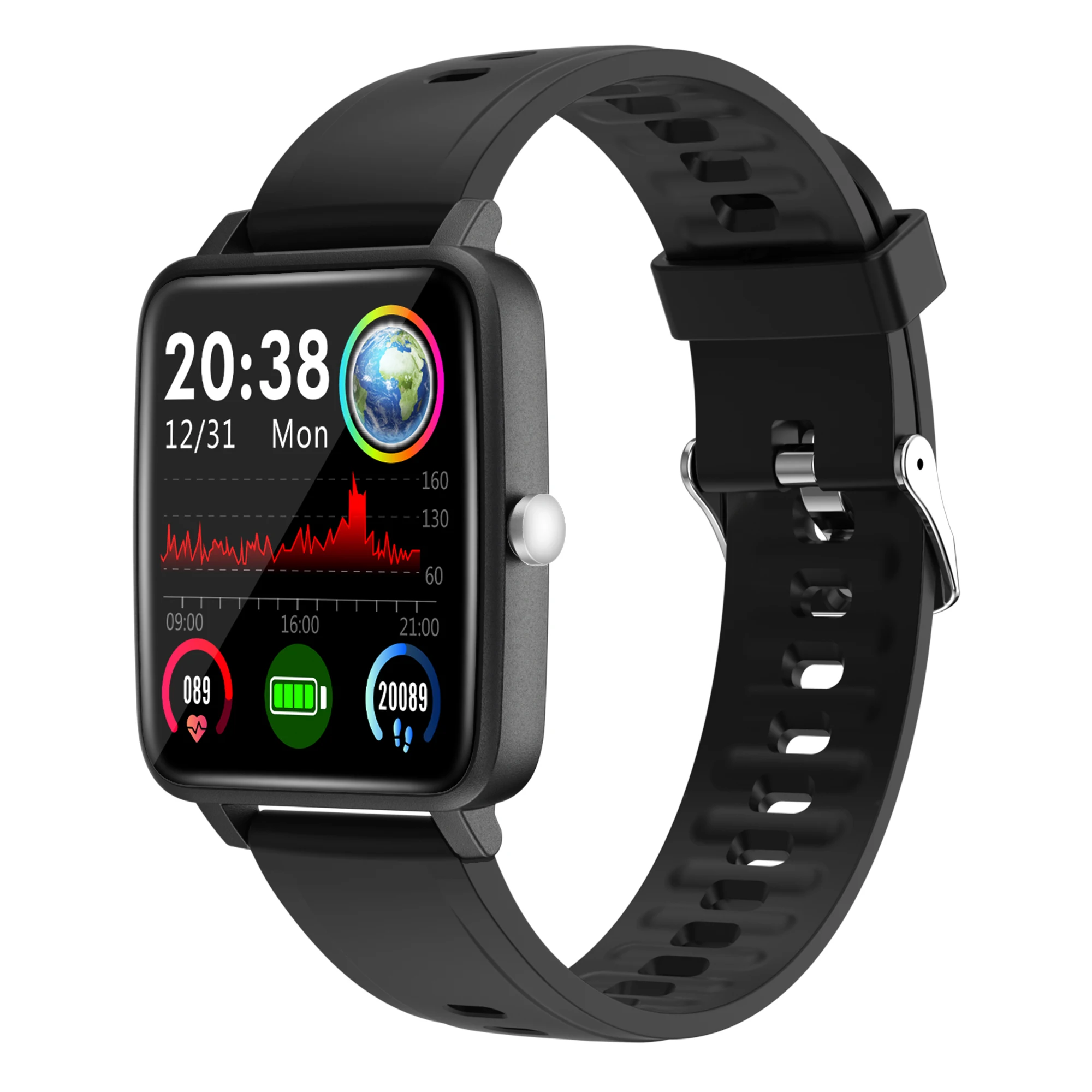 Умные часы с датчиком пульса монитор кровяного Давление занятий спортом йогой