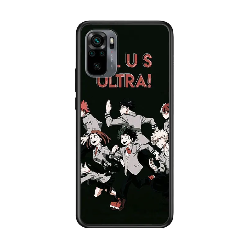 

Anime My Hero Academia for Xiaomi Redmi Note 10 10S 9 9T 9S 9Pro Max 8T 8Pro 8 7 6 5 Pro 5A 4X 4 Soft Black Phone Case