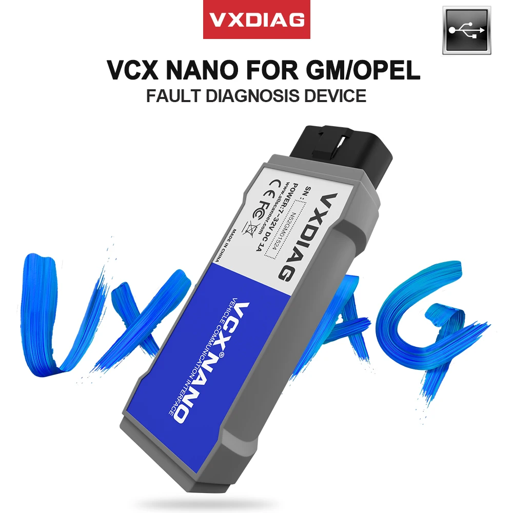 VXDIAG NANO OBD2 автомобильный диагностический сканер для GM GDS2/Tech2win MDI2 USB инструмент Saab
