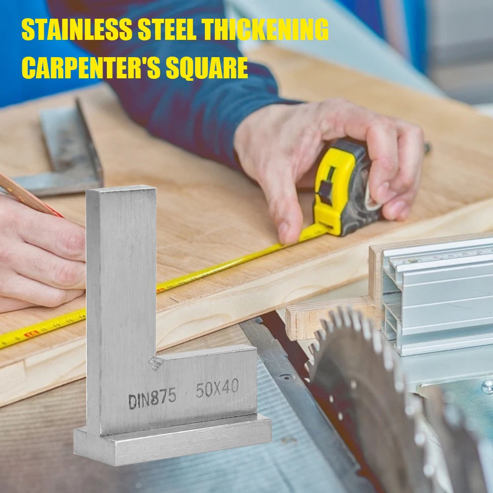 

Линейка под прямым углом 90 градусов с линейкой для измерения сиденья, высокоточная углеродистая сталь, легкие детали, измерительный прибор