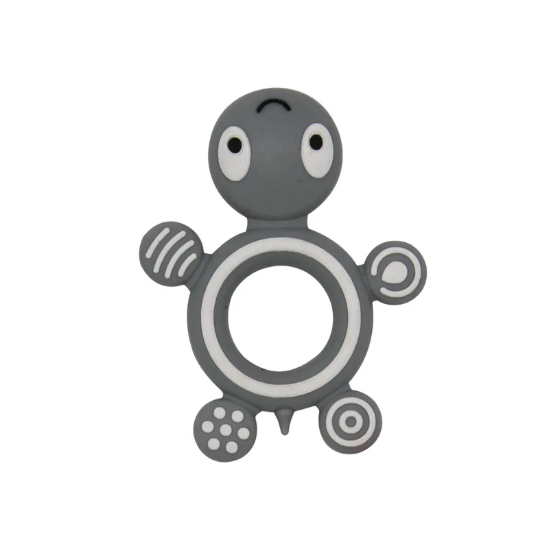 

BPA Free Silicone Teethers Cartoon Tortoise Baby Teething Toy For Teeth Infant Silicone Chewing Charms Teething Gift For Newborn