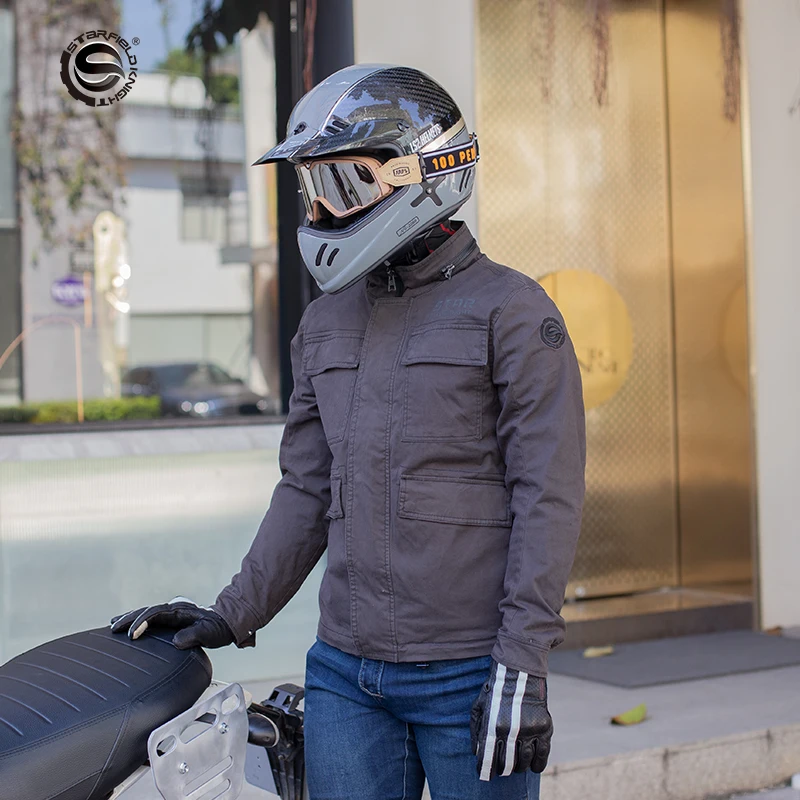 SFK новая одежда для езды на мотоцикле/термокуртка в стиле ретро с сертификацией CE