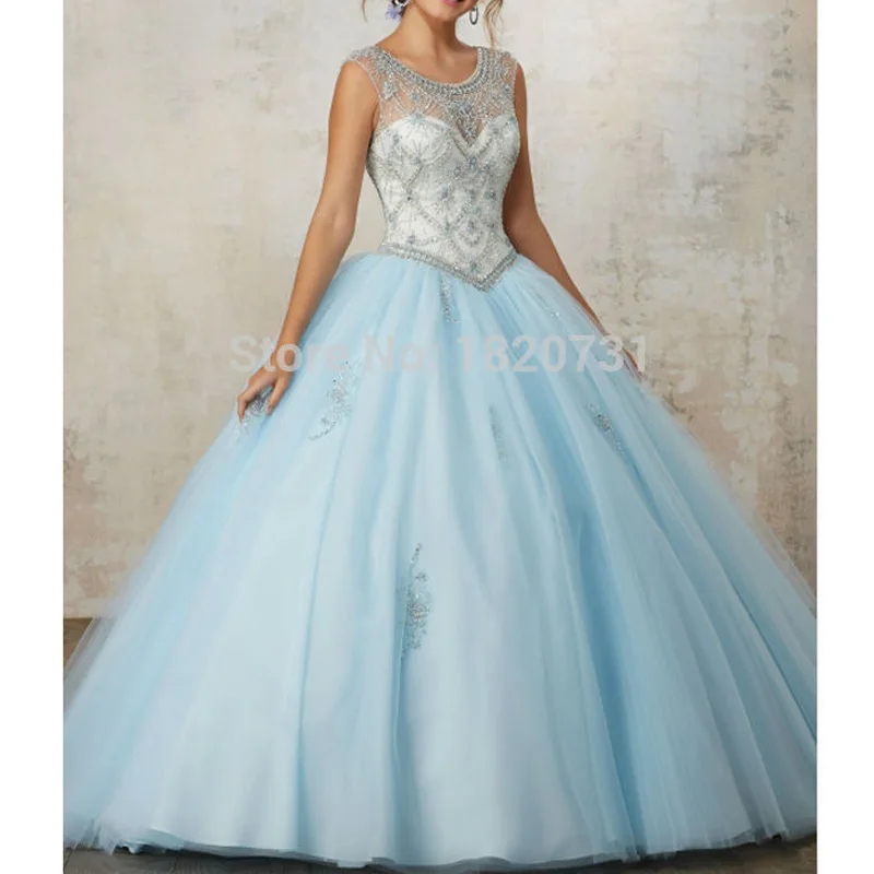 

Женское великолепное светло-голубое платье Quinceanera 2020, бальное платье, женское милое платье 16 Вечерние вечернее платье, платья 15 лет