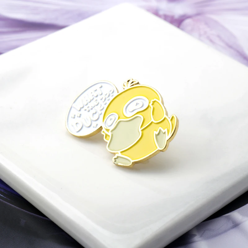 Эмалированные металлические броши в виде милых мультяшных животных с