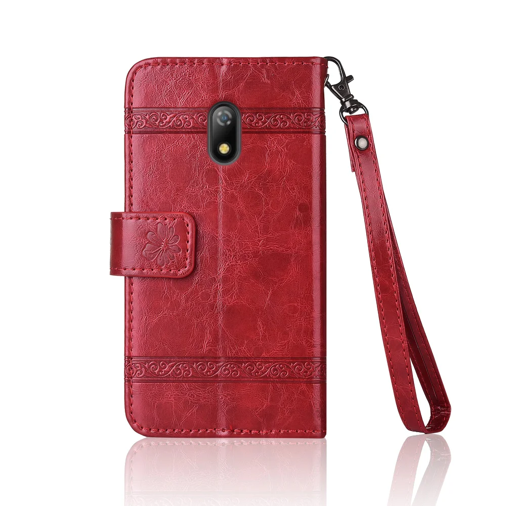 Кожаный чехол-книжка для Itel A16 Plus Fundas с цветочным принтом 100% специальный кошелек