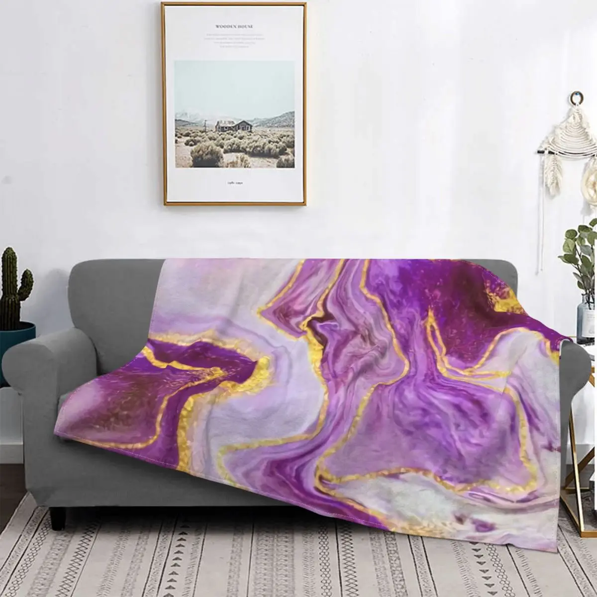 

Manta de arte con estampado único, mantas de decoración de felpa súper suave para dormitorio, envío gratis, primavera y otoño