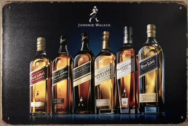 

Johnnie Walker Garage Rustic Vintage Metal Tin Signs Modern Wall Metal Art Vintage Kitchen Decor