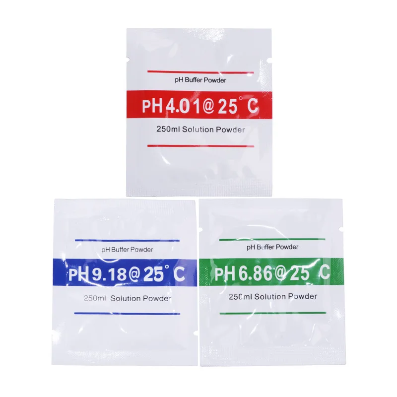 

9pcs/lot 4.01 6.86 9.18 PH Meter Calibration Point PH Buffer Powder Measure Calibration Solution For PH Test Meter