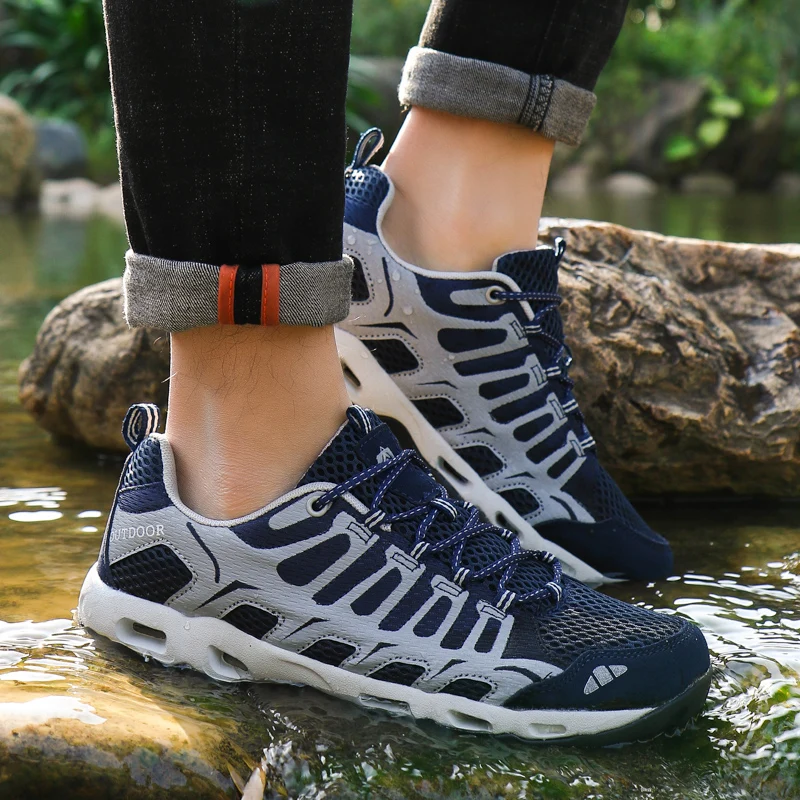 

Women Water Sports Upstream Shoes Breathable Light Swimming Water Shoes Men Non-slip Wading Shoes Trail Barefoot Couple Sneakers