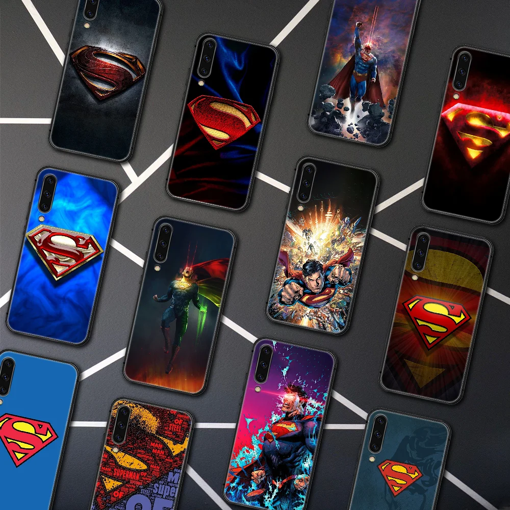 

Super Hero Supermans Phone Case Cover For Samsung Galaxy A7 9 8 10 20 20e 21 S 30 30S 31 41 50 50S 51 70 71 91 black Coque