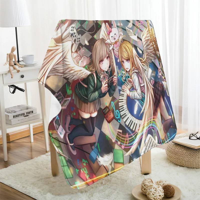 ?? Musifeカスタムdanganronpaフランネル毛布デザイン独自の毛布フランネル毛布ソファdiyのドロップシッピング