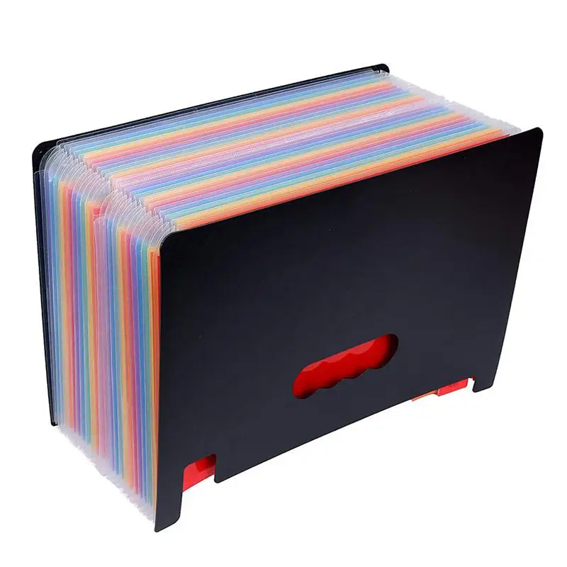24 Pockets Expanding File Folder Large Space Design A4 Filing Folders Box Business Home Office Document Accordion Stor | Электроника