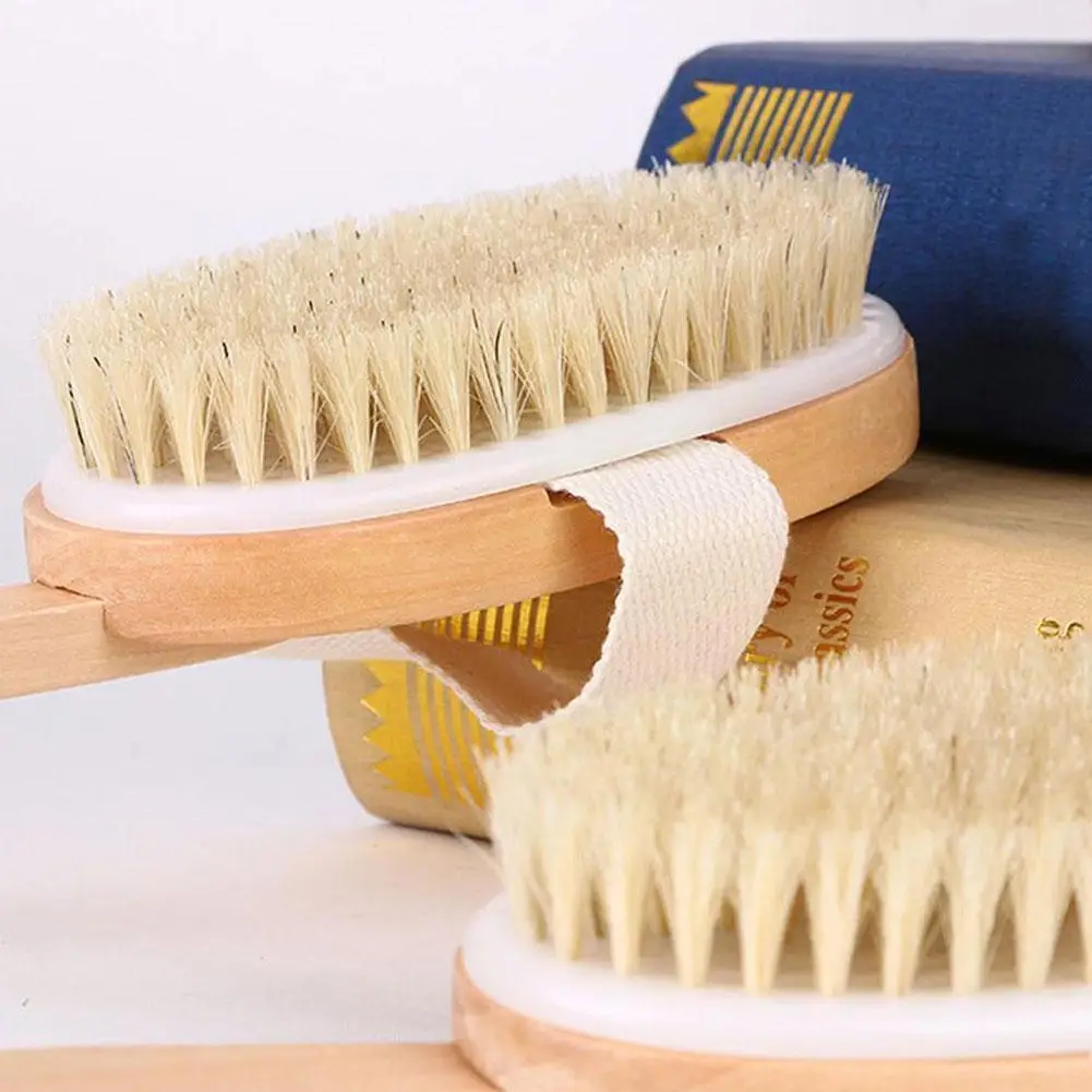 

Wooden Long-handled Bath Brush Massage Bath Brush Boar Rubbing Bathing Back And Brush Bristle Artifact Bristles Brush Soft H1z9