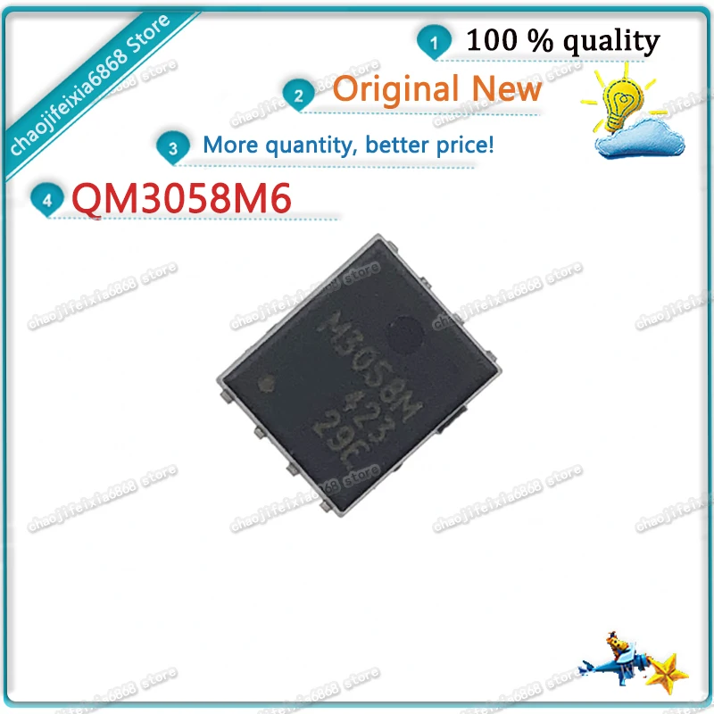 10 шт./лот! QM3058M6 M3058M QFN8 3058 140A/30V MOS FET N-channel NEW ORIGINAL | Электронные компоненты и