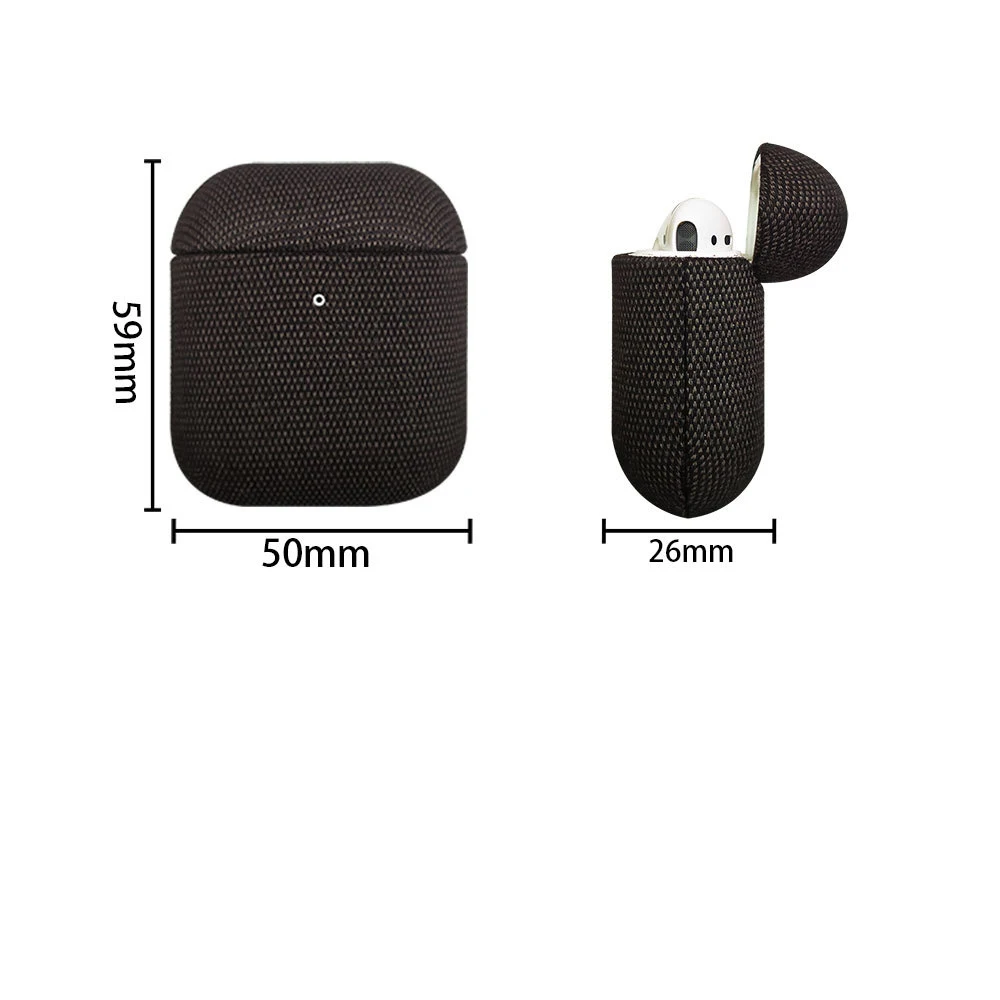 

2pcs Wireless Bluetooth Shockproof Mobile Phone Case For Airpods All-inclusive Protective Cover For Apple 1/2 Earphone Cloth