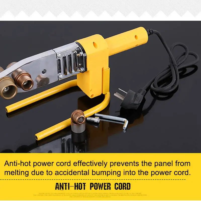

AC 220V 900W Temperature Controled PPR Welding Machine Plastic Pipe PP-R Pipe Welding Machine Heating Tool Set