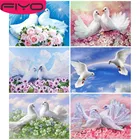 Набор для алмазной вышивки голубь FIYO DIY 5D, Набор для вышивки крестиком, квадратныекруглые алмазные мозаики с животными, стразы, домашний декор