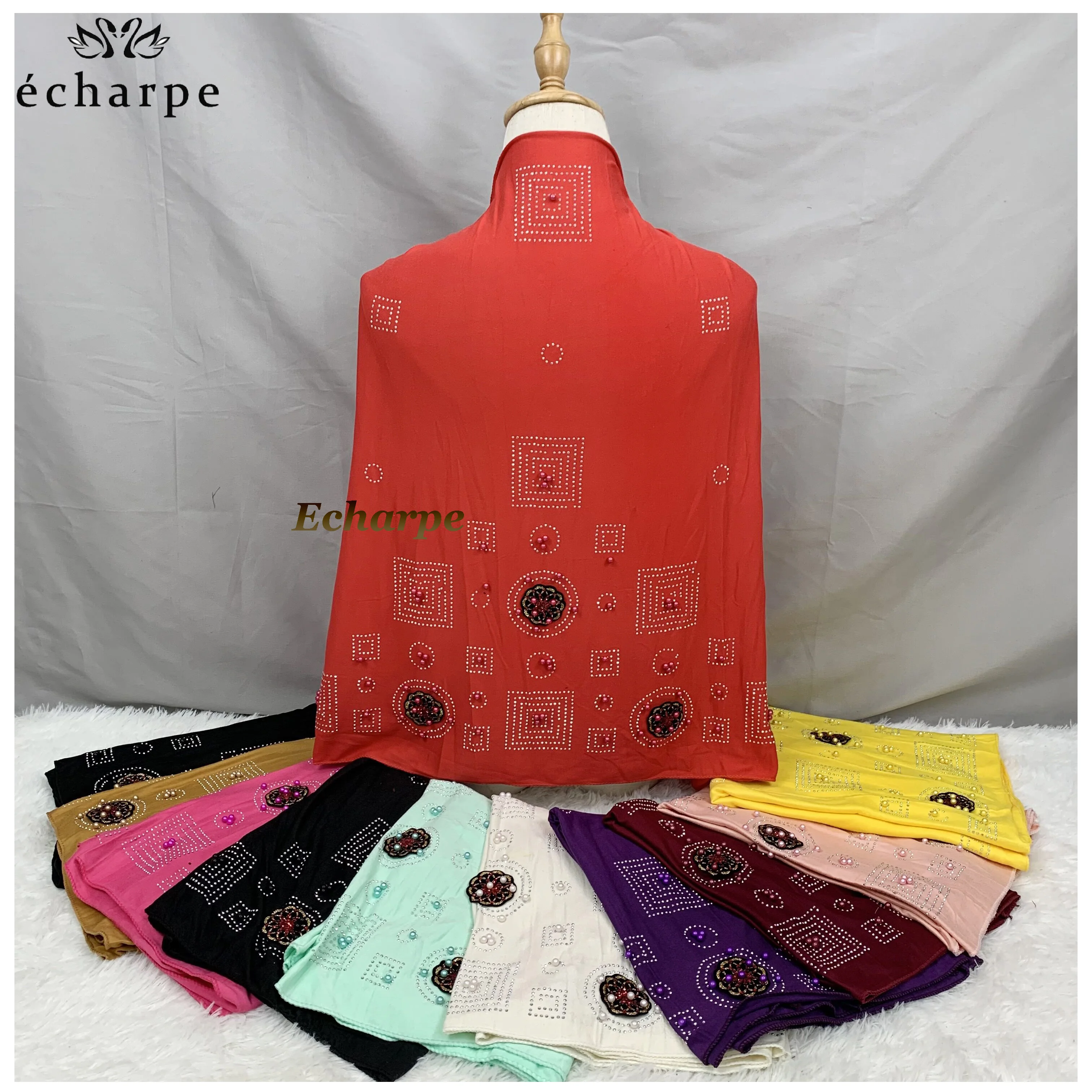 

Оптовые заказы, 12 шт./Дюжина, маленький хлопковый кашха шарф, 100% хлопок, Дубай, исламский хиджаб, головной убор, тюрбан, шарф, размер 60*180 см