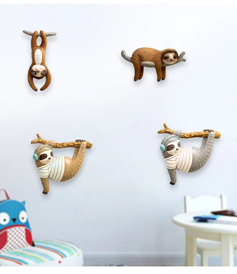 

Nordic Ins Wind Creative Living Room Dining Room Room Wall Wall Decoration Pendant Stay Cute Lazy Wall Hanging Small Jewelry