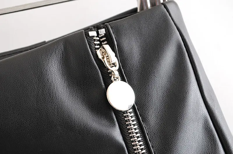 ROHOPO черная мини-юбка из искусственной кожи шорты с высокой талией и