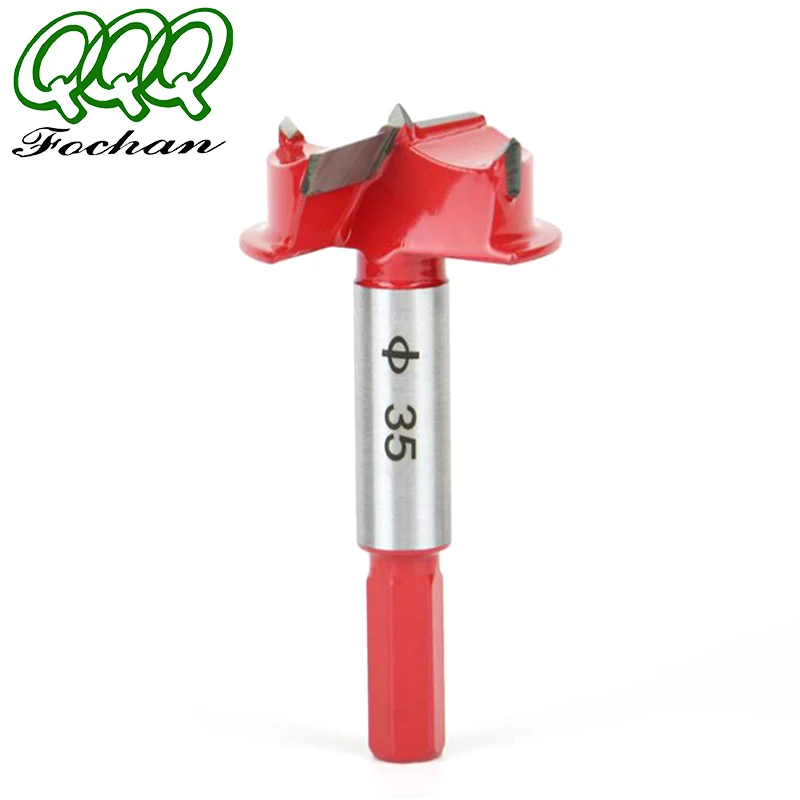

QQQ 1pc Diameter 35mm Carbide Drill Bits Hinge Hole Opener Boring Bit Tipped Drilling Tool Woodworking Cutter