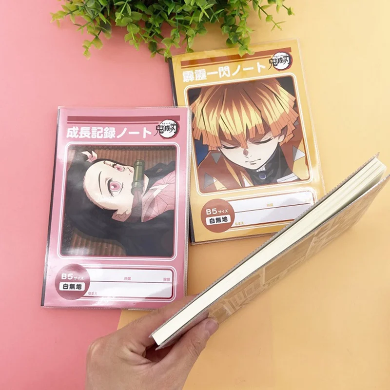 

High Quality Anime Ghost Blade Rubber Sleeve Notebook Notepad Cosplay Accessory Book Prop School Student Gift Office Supplies