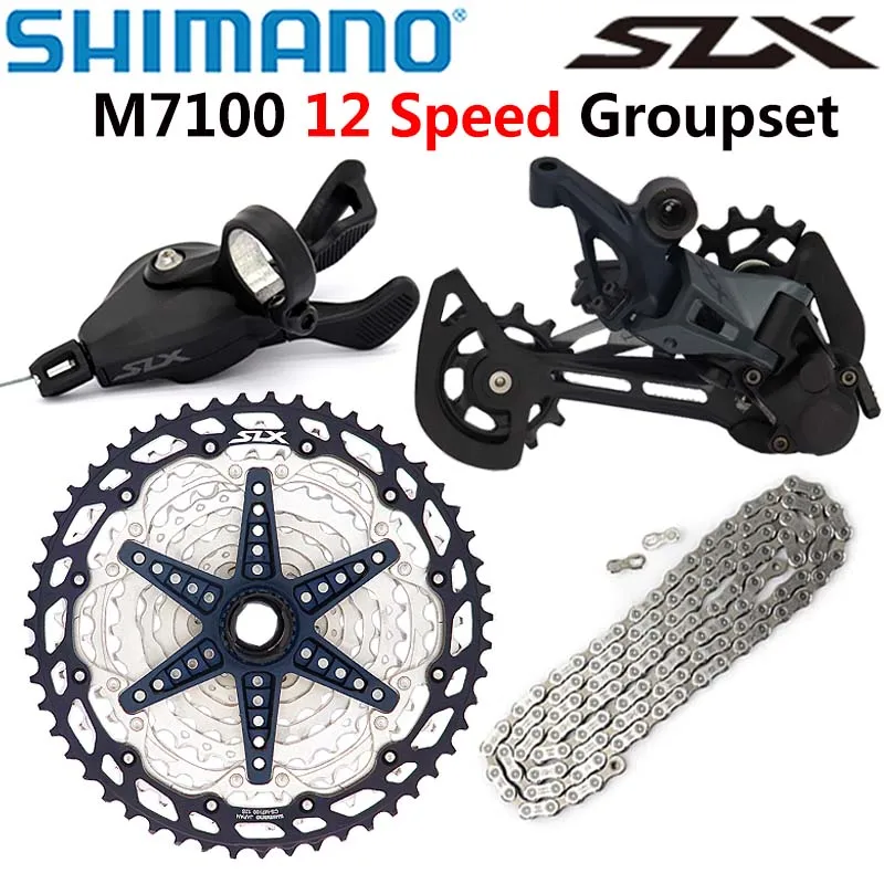

SHIMANO SLX m7100 12 Speed Groupset Mountain Bike 12s M7100 Shifter SGS Rear Derailleur 10-51T Cassette chain