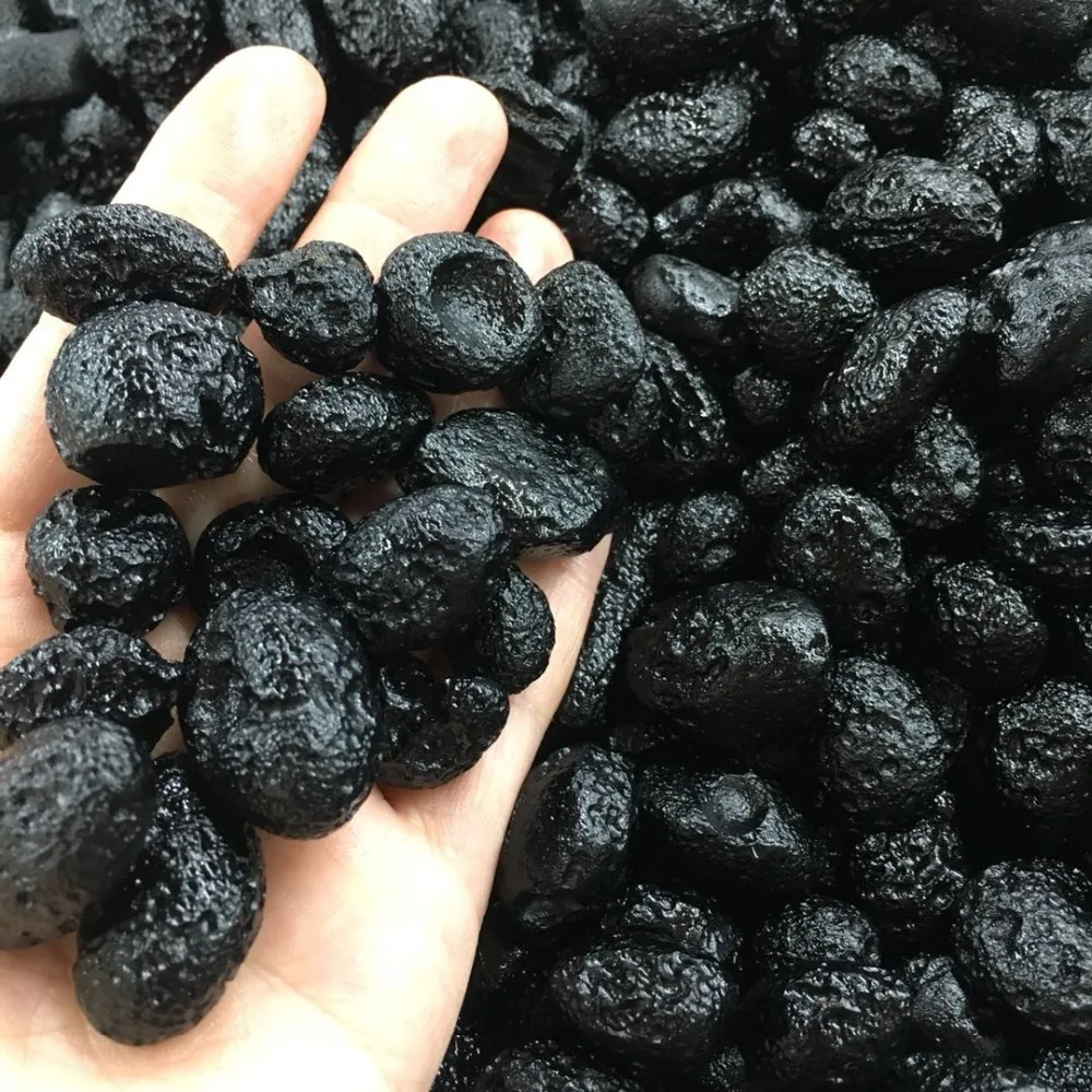 Натуральный камень Метеорит Черный Tektite образец 6 шт