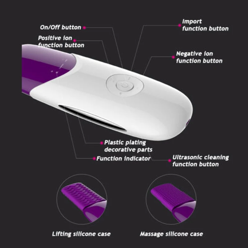 Ультразвуковой скраб для кожи лица удаления угрей Отшелушивающий уменьшает